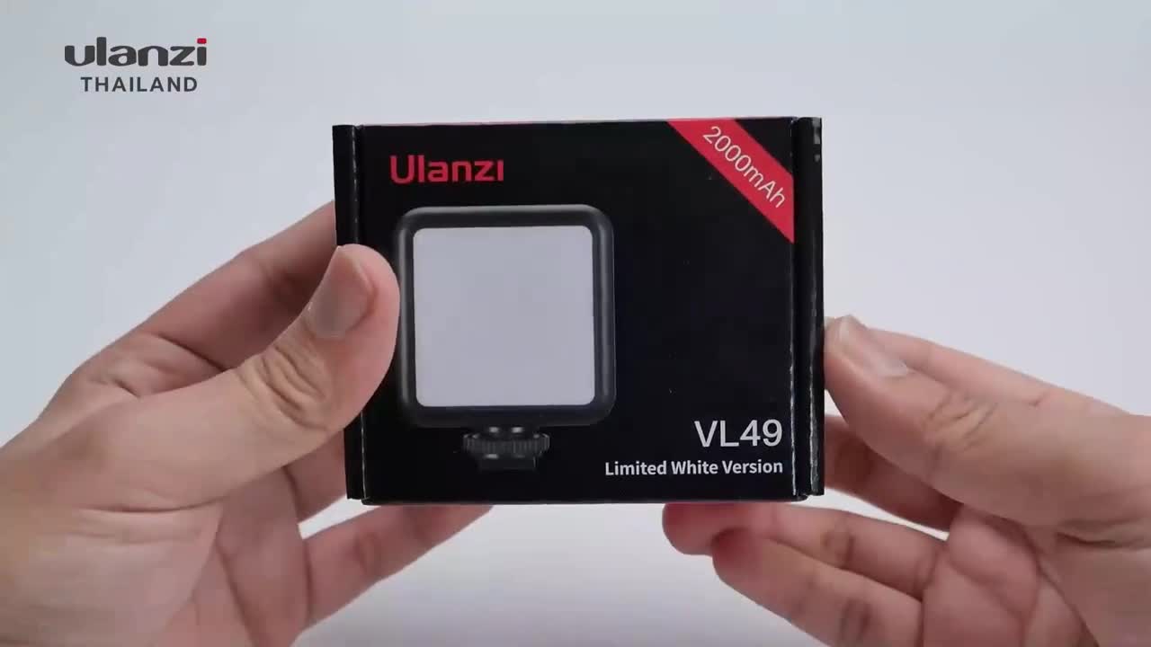 SALE Ulanzi VL49 (ซื้อคู่ถูกกว่า) Mini LED Video Light ไฟติดหัวกล้อง มาพร้อมแบตเตอรี่ในตัว อุปกรณ์เสริม กล้องไฟและอุปกรณ์สตูดิโอ กล้องวงจรปิด