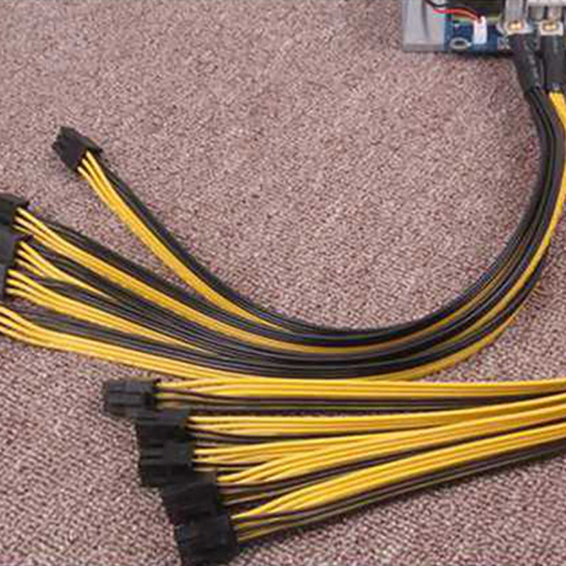 10Pcs S7 S9 to 5X PCI-E PCIe 6Pin GPU Graphics Card Splitter Power ...
