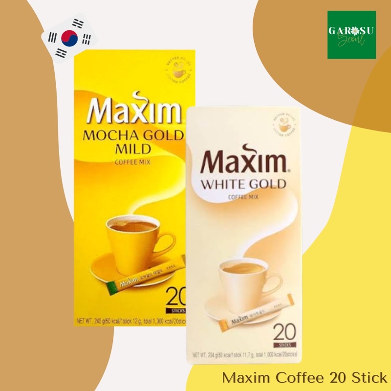 (พร้อมส่ง/ของแท้ 🔥) Maxim Coffee Mix กาแฟสำเร็จรูป 3in1 | จากเกาหลี ☕️