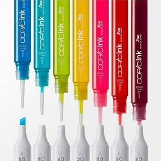 (ราคาต่อหลอด) น้ำหมึกเติมโคปิค (New Copic Ink) 358 สี (12 ml.)