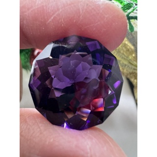 Synthetic Amethyst 15x15mm 16 carats Round shape