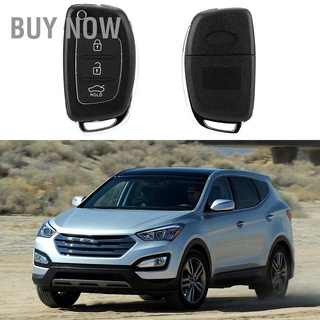 เคสรีโมทกุญแจ 3 ปุ่มสําหรับ Hyundai Santa Fe (Ix45) 2013-2014