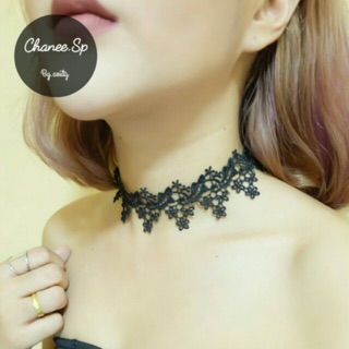 Choker สีดำ เส้นใหญ่ มี 3 แบบ