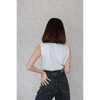 พร้อมส่ง เสื้อยืดแขนกุด ผู้หญิง Cotton100% ใส่สบายไม่มีตะเข็บข้าง ระบายอากาศดี เหมาะกับอากาศร้อน SummerSleeveless ราคาดี