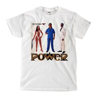 เสื้อยืด พิมพ์ลาย Ice T Power สไตล์วินเทจ ออกแบบใหม่ แฟชั่นสําหรับผู้ชาย