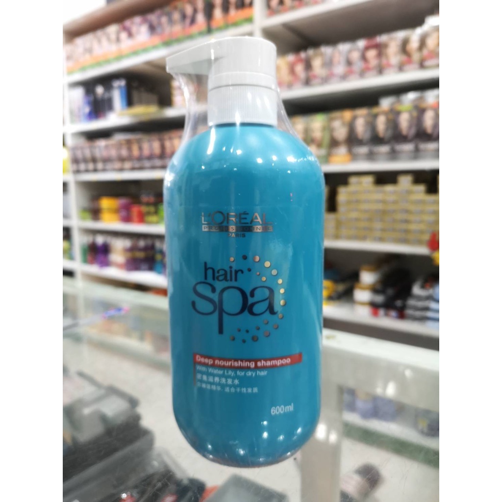 แชมพูแฮร์สปา ลอรีอัล ดีฟ นูริชชิ่ง แชมพู 600 มล/Loreal Hair Spa Deep Nourishing Shampoo 600 ml.