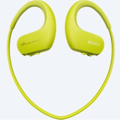 SONY หูฟังเครื่องเล่น MP3 กันน้ำ ความจุ 4GB รุ่น NW-WS413 (สีเขียวมะนาว)