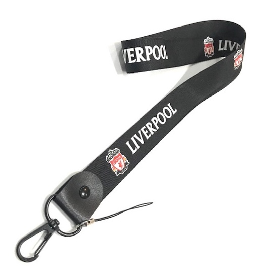 LVP B   สายคล้องคอ สายคล้องบัตร ห้อยโทรศัพท์ ลาย LVP B   ลิเวอร์พูล น่ารัก มีก้ามปู มีห่วงเล็ก ขนาดก