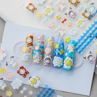 [SESAME] Dp Series Kuromi Hello Kitty สติกเกอร์ติดเล็บ สติกเกอร์ติดเล็บ แต่งเล็บ