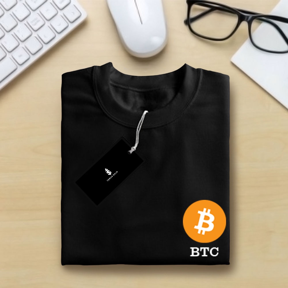 เสื้อยืด Cryptocurrency "Bitcoin BTC" - เสื้อยืดสต็อก / เสื้อยืด Bitcoin / เสื้อยืด Cryptocurrency