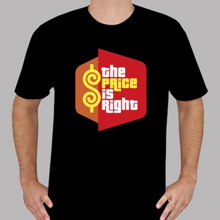 เสื้อยืดโอเวอร์ไซส์ใหม่ เสื้อยืด พิมพ์ลายโลโก้ The Price Is Right Tv Game Show สีดํา สําหรับผู้ชายS-4XL