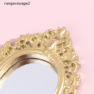 [rangevoyage2] กระจกจิ๋ว อุปกรณ์เสริม สําหรับตกแต่งบ้านตุ๊กตา 1/12