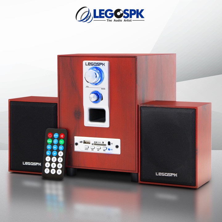 SDD LEGOSPK ลำโพงบลูทูธ,ลำโพง2.1,ซับวูฟเฟอร์,,สามารถเชื่อมต่อกับทีวี / คอมพิวเตอร์ / มือถือ /USB/ กา