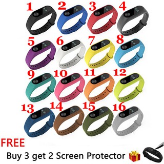 สายคล้องข้อมือ 12 สีสำหรับ Xiaomi Mi Band 2 MiBand 2