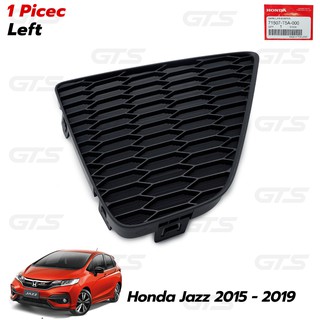 พลาสติกกันชนท้าย ของแท้ สีดำด้าน สำหรับ Honda Jazz Fit GK Hatchback ปี 2015-2019