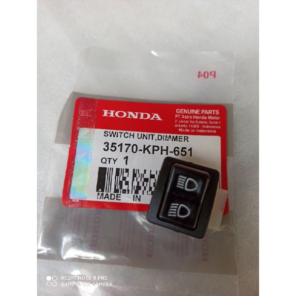 สวิตช์หน่วย dimmer kharisma-35170-KPH-651 PNP ทุบ suzuki 110