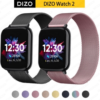 Milanese สายนาฬิกาข้อมือ สเตนเลส สําหรับ realme DIZO Watch 2 Smart Watch strap