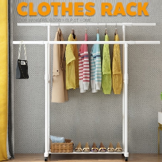 （ G4 ) ราวตากผ้าสแตนเลส ที่แขวนผ้า ราวแขวนผ้า Clothes Rack