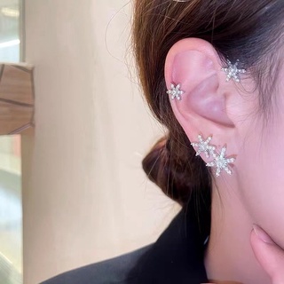 ต่างหูแบบสวม ไม่ต้องเจาะหู 🌈 พร้อมส่ง ✅ ไม่ลอก ไม่ดำ 🔥