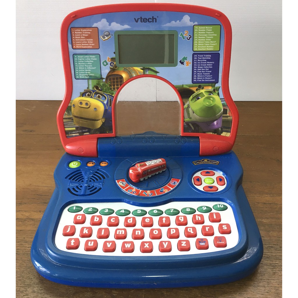 Vtech Chuggington Laptop Trains Learning Toy Computer Activity ของแท้ ของเล่นเสริมพัฒนาการ (สินค้ามือสอง)