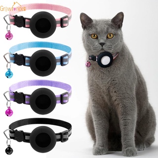 1PC Pet Cat Collar Protective Cover Positioning Protective Sleeve Adjustable Neck Ring for Airtag Anti Missing GPS Tracker Pets Accessories