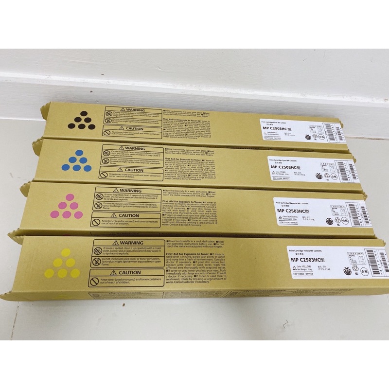 RICOH MPC 2503C เทียบเท่าสีดำ/สีฟ้า/สีแดง/สีเหลือง
