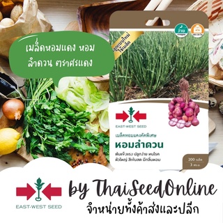 GGEW เมล็ดพันธุ์ซฟ เมล็ดหอมแดง เมล็ดดอกหอม หอมลำดวน 200เมล็ด ตราศรแดง