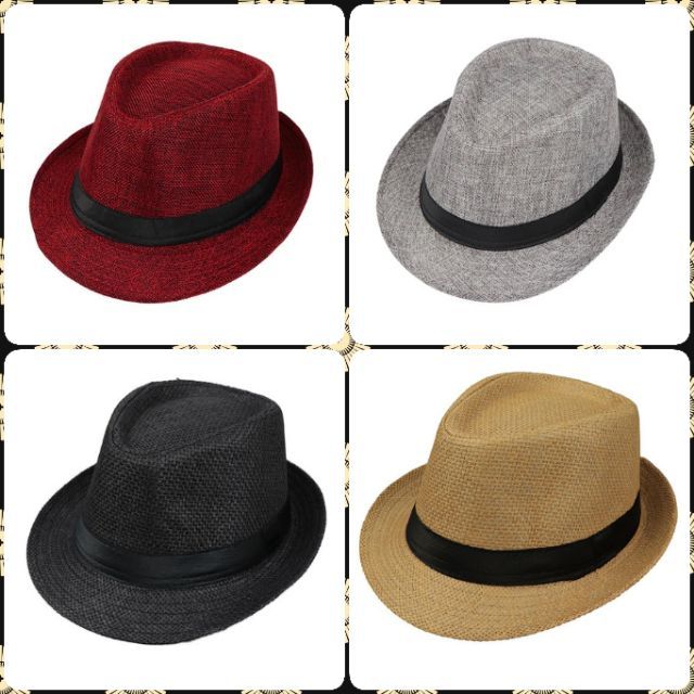 ส่งจากไทย🇹🇭  หมวกปานามา หมวกแจ๊ส fedora