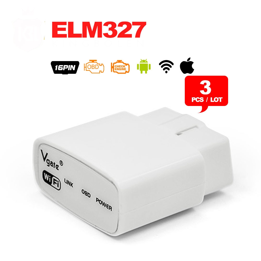 3 ชิ้น/ล็อต 2017 ราคาโรงงาน Vgate ELM327 WIFI พร้อมสวิตช์ ELM327 ELM 327 WIFI OBDII OBD2 พร้อมจัดส่ง
