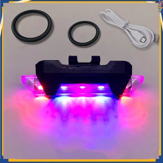 【COD】ไฟจักรยาน Led ชาร์จ USB กันน้ํา สีรุ้ง