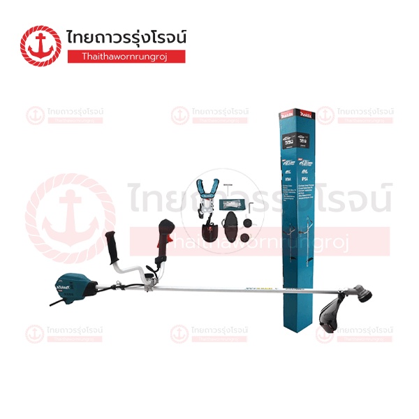 MAKITA BLM UR006 UR007 เครื่องตัดหญ้าไร้สาย แบบสะพาย+ตลับเอ็น+ใบมีด 40v รุ่น UR006GZ02 / UR007GZ02 (
