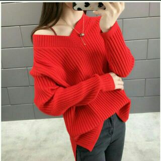 เสื้อกันหนาวไหมพรมเนื้อนิ่ม พร้อมส่ง
