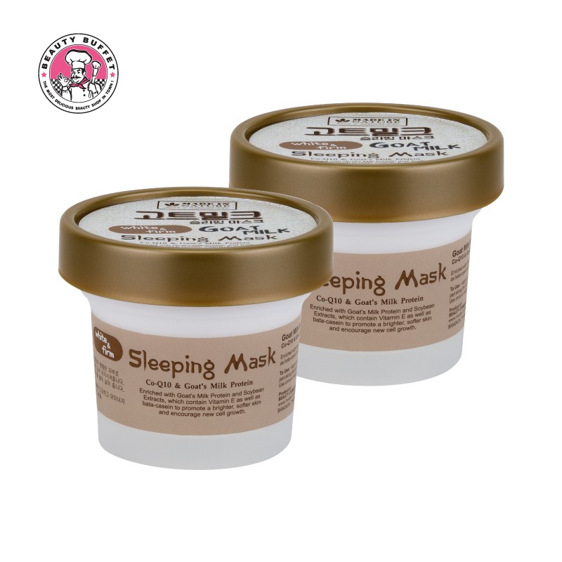 [แพ็ค 2 ชิ้น ] MADE IN NATURE GOAT MILK SLEEPING MASK เมด อิน เนเจอร์ โกล์ท มิลค์ สลีปปิ้ง มาส์ค (10