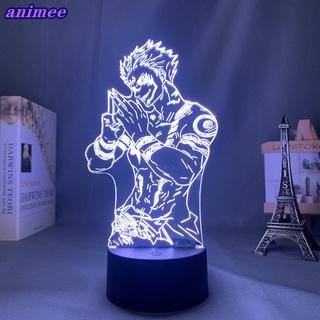 โคมไฟ Led ลายการ์ตูนอนิเมะ Jujutsu Kaisen Ryomen Sukuna JJK+W*Y สําหรับตกแต่งห้องนอนเด็ก