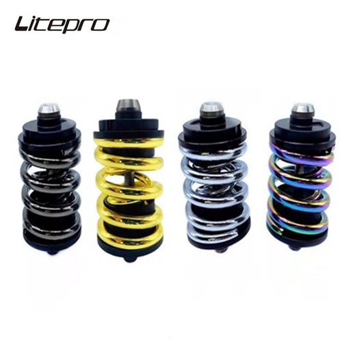 Litepro โช๊คอัพหลัง สปริงไทเทเนียม สําหรับจักรยานพับได้ Brompton 3Sixty