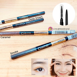 Cosluxe SlimBrow Pencil ( New Package ) ดินสอเขียนคิ้วช่วย แท่งหมุนAuto หัวเรียวเล็กเพียง 1 mm.