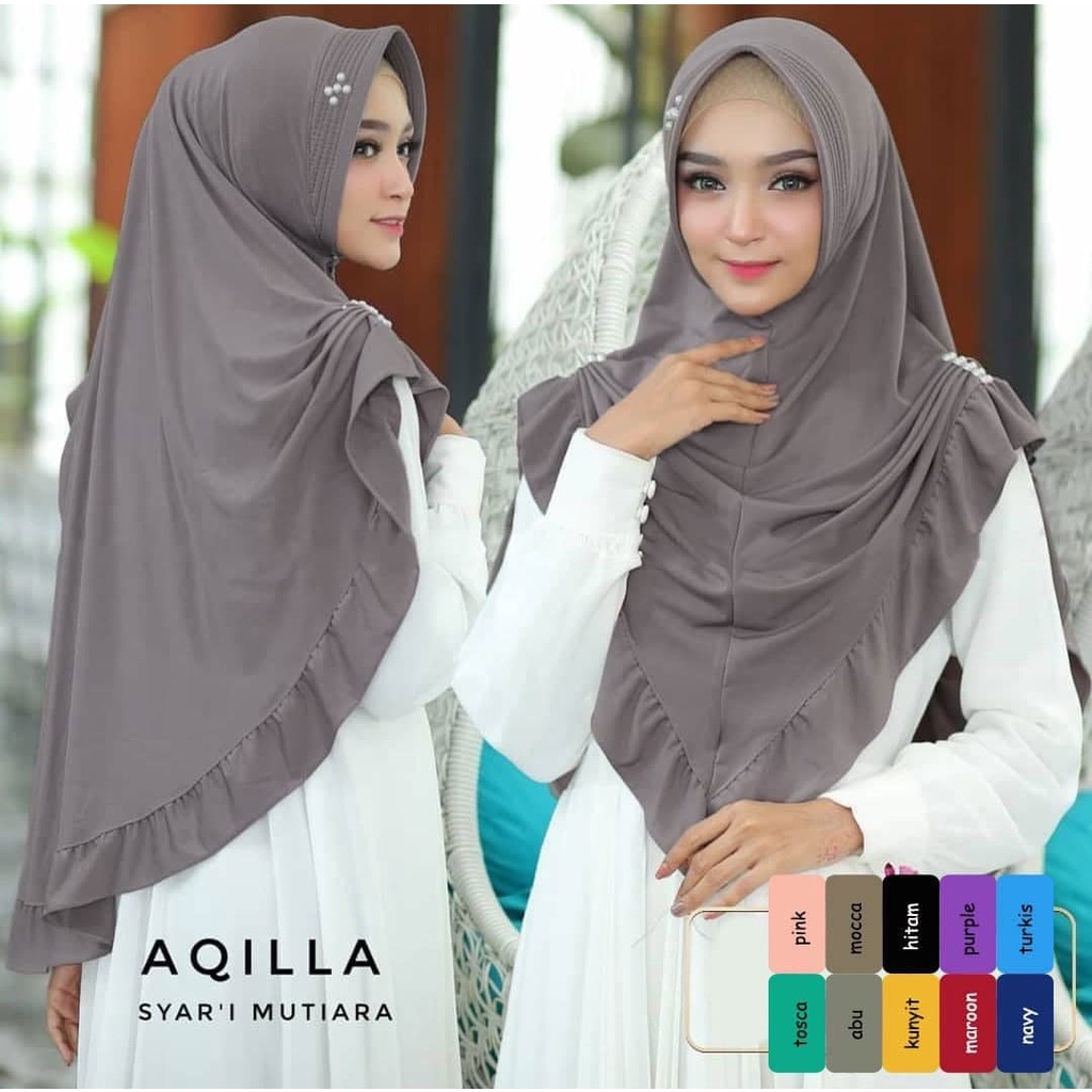 Aqila Syari Pearl Khimar HijabWholesale Daily HIjabModern