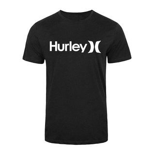 เสื้อยืดแขนสั้นผ้าฝ้าย 100 % พิมพ์ลาย Hurley สําหรับผู้ชาย