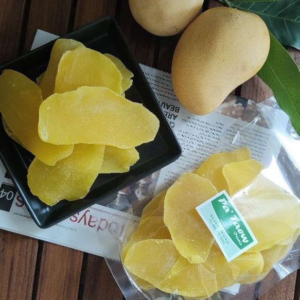 มะม่วงอบแห้งป้าแต๋ว ขนาด 400 กรัม Dried mango หวานหอมอร่อย หอมกลิ่นมะม่วง