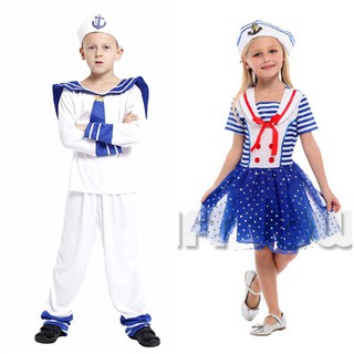 ชุดกะลาสีเด็กผู้ชาย ชุดทหารเรือ  Sailor Boy costume