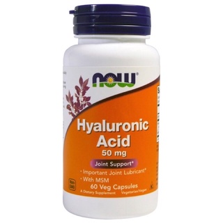 Now Foods, Hyaluronic Acid 50 mg, 60 Veg Capsules