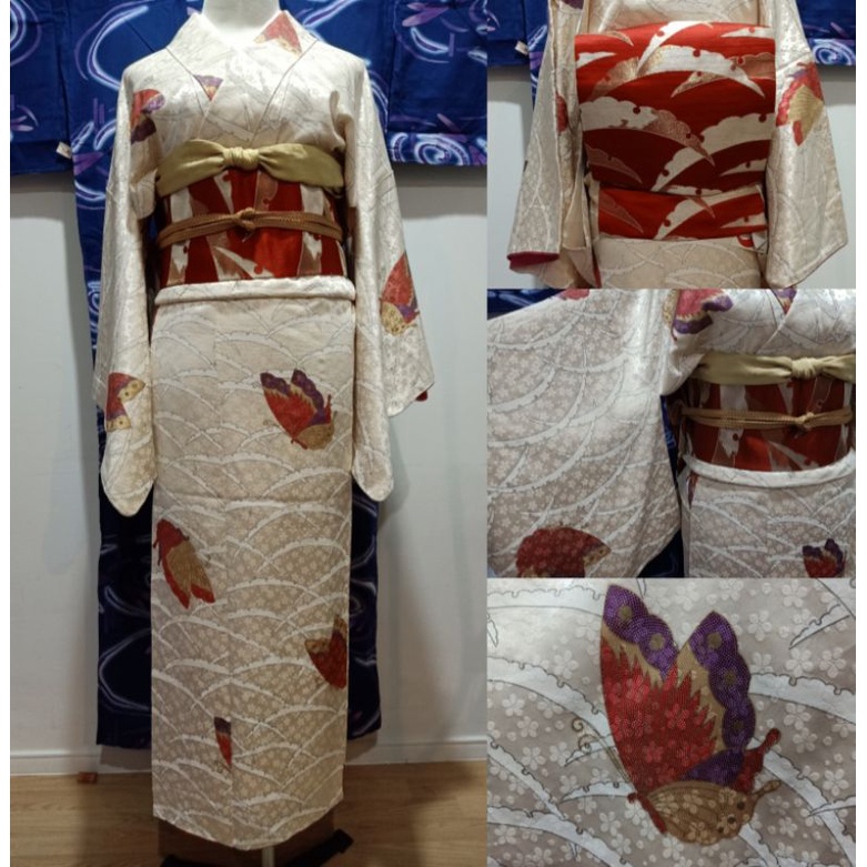 พร้อมส่ง Set Kimono ชุดกิโมโนของแท้ มือสอง จากญี่ปุ่น