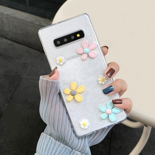 เคสโทรศัพท์มือถือ ซิลิโคนใส ประดับลายดอกไม้ สำหรับ เคส Samsung Galaxy s21 fe 21fe s8 s9 s10 plus + s10lite s20 s20 plus s20 ultra s21 s21 plus s21 ultra note8 note9 note10 plus note20 ultra 5G case