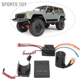 Sports Toy 3650 4300Kv มอเตอร์ ไร้แปรง 60A Esc โปรแกรมการ์ดระบายความร้อน สําหรับรถบังคับ 1/10