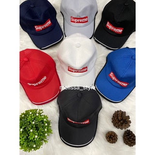 New Arrival!! 🔥 หมวกแก๊ป Supreme ตาข่ายหนา เนื้อหนา ปักลาย 7สี พร้อมส่ง