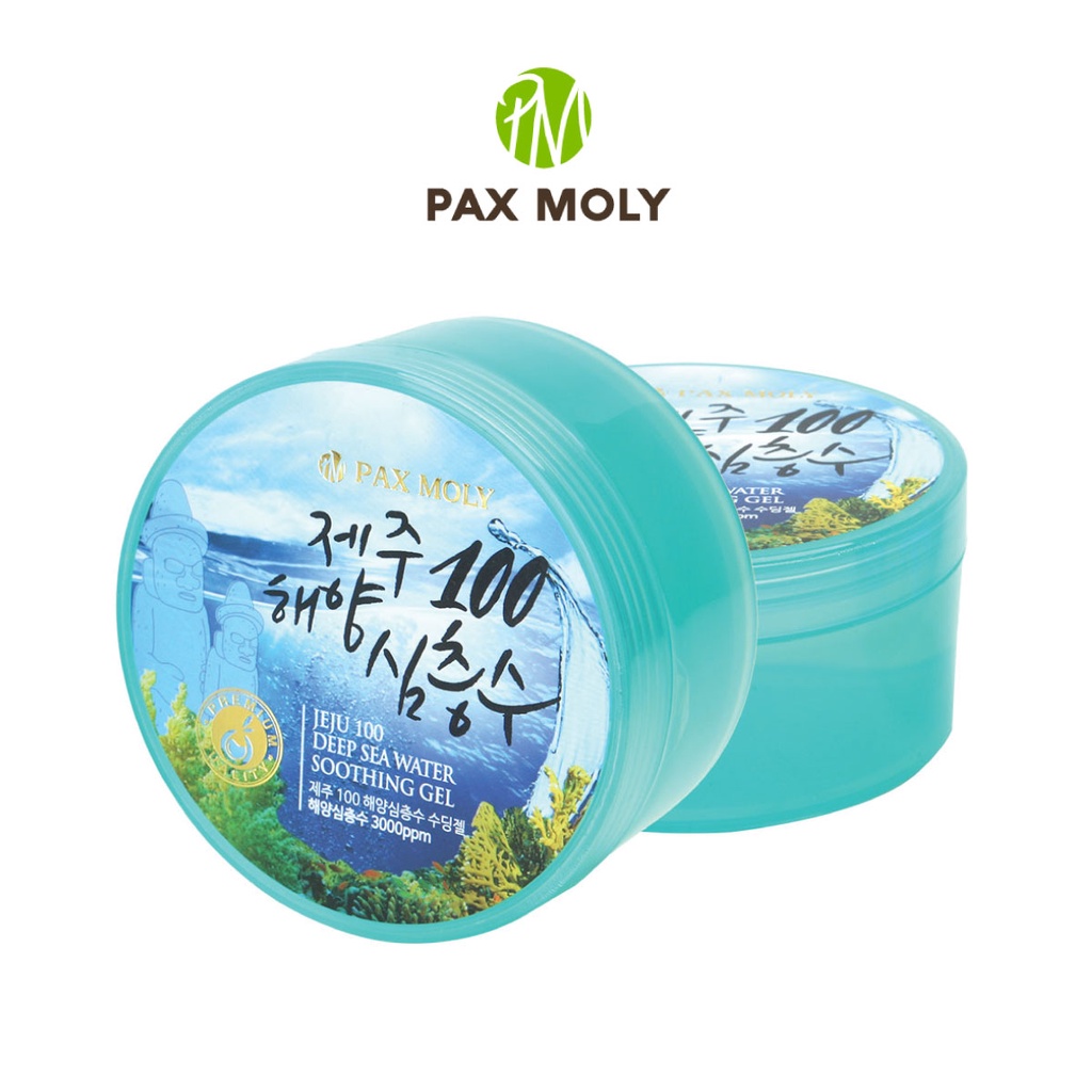 PAX MOLY  JEJU 100 DEEP SEA WATER SOOTHING GEL  300ML. (MADE IN KOREA)