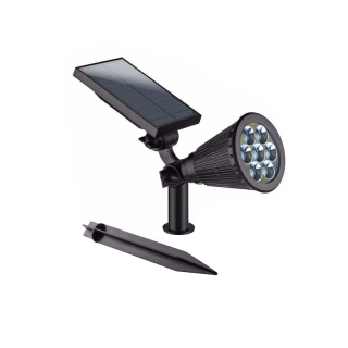 โปรโมชั่น : 7LED ไฟปักสนาม Solar light ใช้ในสวน ปรับแสงได้ 2 สี white or warm light