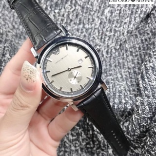 ARMANI ⏰  - นาฬิกาสายหนัง มีช่องบอกวันที่