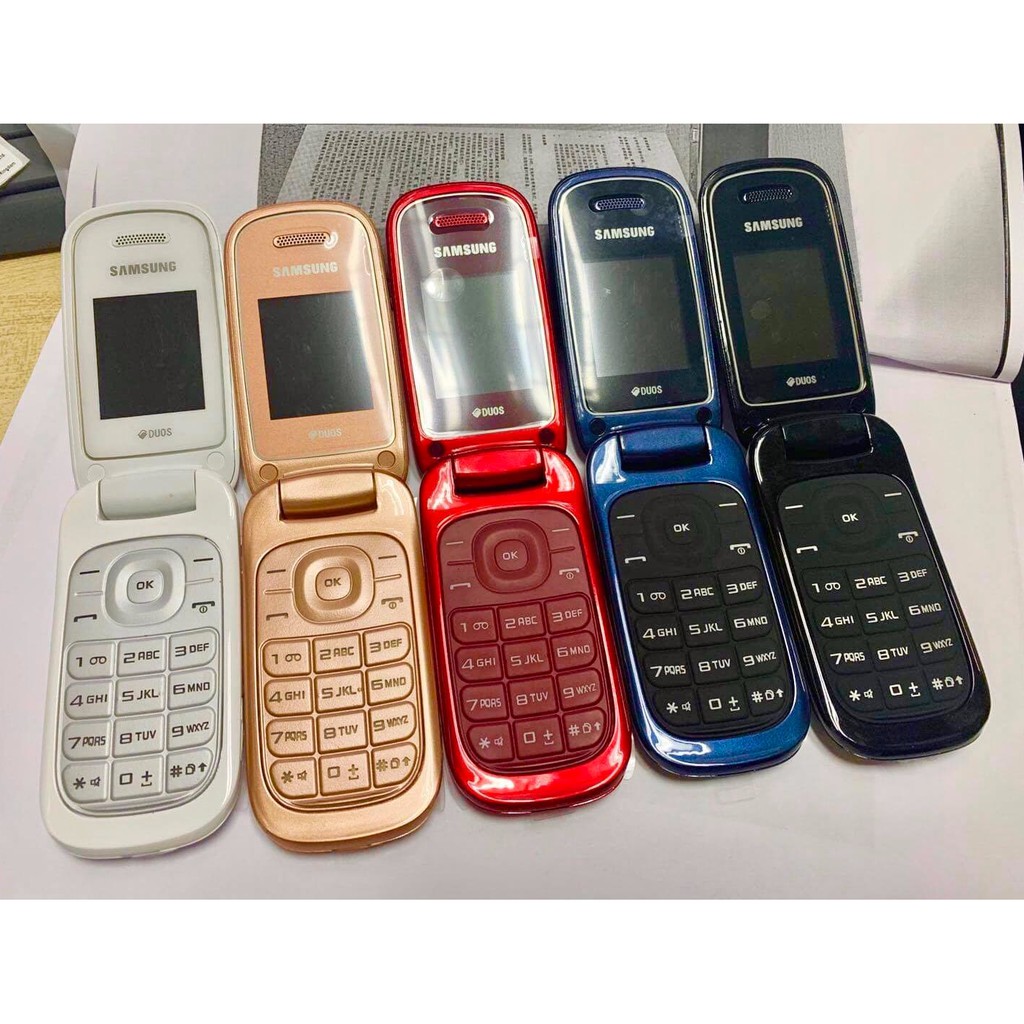 โทรศัพท์มือถือซัมซุง SAMSUNG GT-E1272 ใหม่ (สีแดง) มือถือฝาพับ ใช้ได้ 2 ซิม  ทุกเครื่อข่าย AIS TRUE DTAC MY 3G/4G ปุ่มกด
