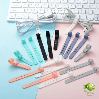 YOYO สายรัดซิลิโคน อุปกรณ์สำหรับรัดสายหูฟัง ที่เก็บสายดาต้า silicone cable winder